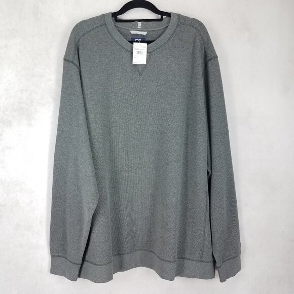 NEW Cutter & Buck Men's 3XL Big 3XB Crew neck Pullover Sweater in Charcoal Gray - Picture 1 of 13